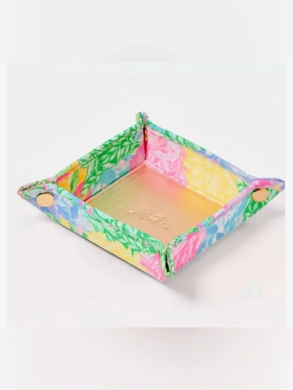 NEW Lilly Pulitzer catch all trinket tray GWP catchall jewelry delight patch